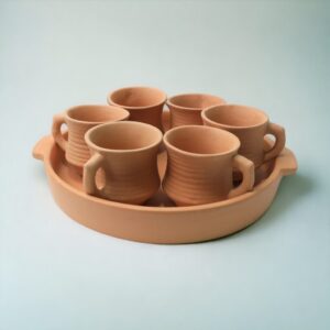 Terrapura Cup Tray Set of 6 Pieces