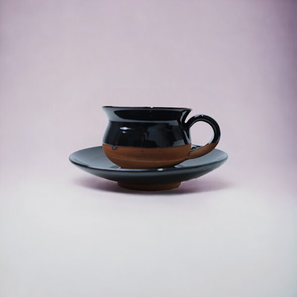 Dirtique TerraTea Glaze with 4 Cups and Saucers Set